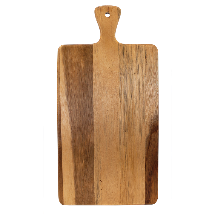 Acacia Wood/Slate Cutting Board w/ Handle