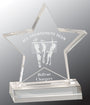 Clear Star Acrylic Award with 4" Base