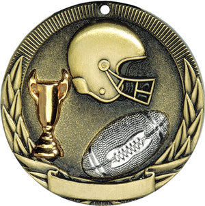 Tri-Colored Medal - Football