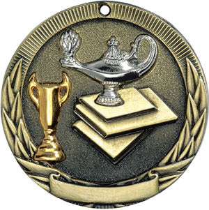 Tri-Colored Medal - Lamp of Knowledge
