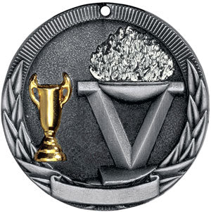 Tri-Colored Medal - Victory Torch