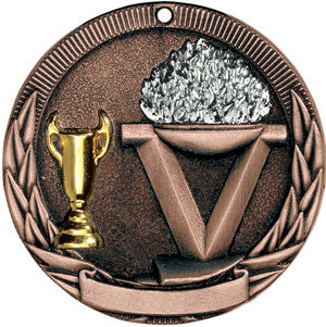 Tri-Colored Medal - Victory Torch