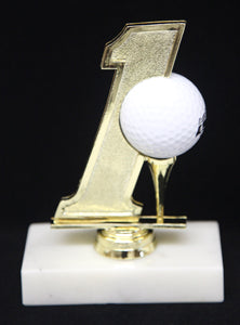 Hole in One Golf Ball Display Trophy