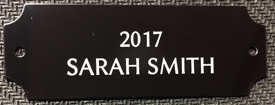 Metal Plate with Custom Laser Engraving