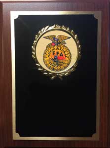 Royal Wood Plaque with School Activity Image